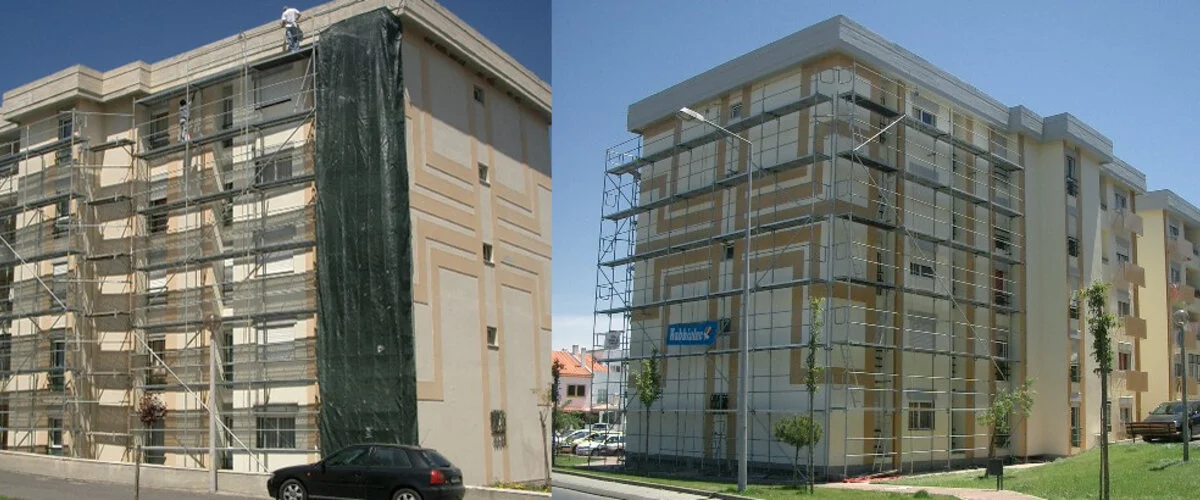 Pintura do Edifício S. Rafael em Sines